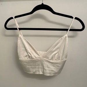 Zara Plunging Neckline Crop Top